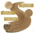 thumbnail image 4 of SEGO Clip in Hair Extensions 100% Real Remy Human Hair Full Head Straight Balayage Hair 8-24 inch, 4 of 10