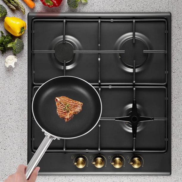 unbranded 1Ud Sartén De Aluminio Antiadherente Para Cocina Con Mango De Madera