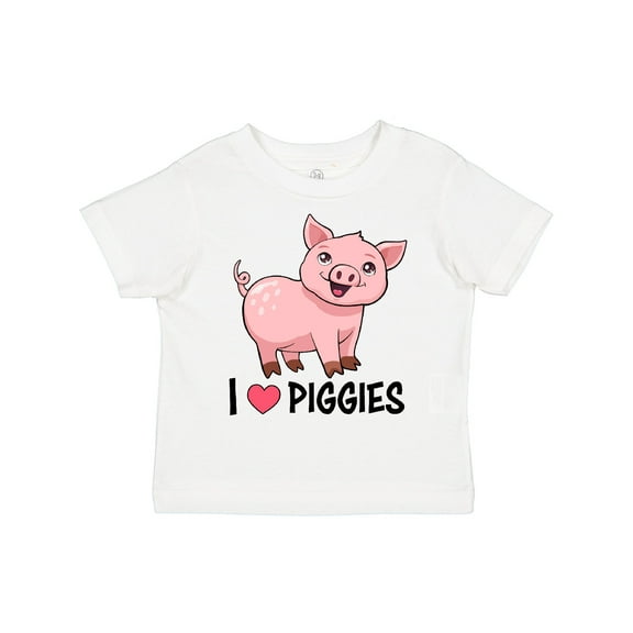 Inktastic I Love Piggies Cute Pig Boys or Girls Toddler T-Shirt