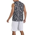 thumbnail image 2 of Xecao Daisies Flowers print basketball shirt for both men and women, a unisex basketball jersey perfect for theme parties-Medium, 2 of 6