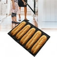 thumbnail image 4 of Fyydes Silicone Breathable DIY Bread Baking Tray French Bread Pan Baking Mold for Home Use, Baking Tray, French Bread Mold, 4 of 10