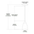 thumbnail image 2 of Elk Home Arco Baleno 5-inch Wide 1-Light Pendant in Satin Nickel with Sapphire Glass, 2 of 3