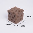 thumbnail image 3 of TOYOUME Jumbo Cheese Block Squishy, 2.75 inch, Coffee, 3 of 6