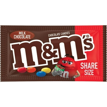 Pack of 2 - M&Ms Milk Chocolate Candy, Sharing Size, 3.14 Oz Packaging May Vary