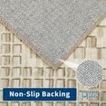 thumbnail image 6 of FairOnly Geometric Beige 2'x8'Non Slip Washable Runner Rug for Modern Living Room Low Pile Foldable Floor Carpet for Entryway Laundry Kitchen, 6 of 7