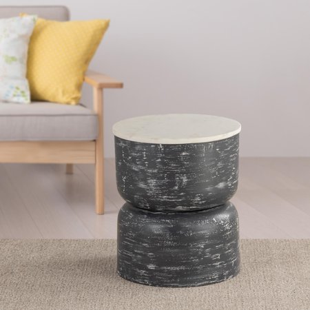Albany Living ET424 Metal Side Table in Gray