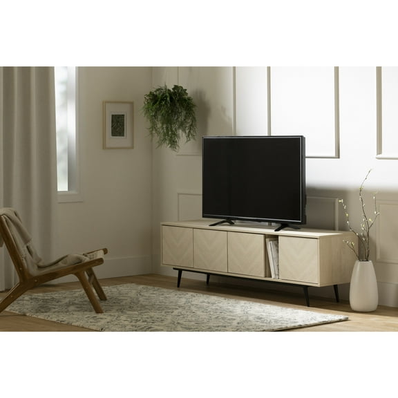 South Shore Oxford, Contemporary TV Stand, Beige