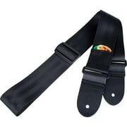 Pro Tec GSS1 Seatbelt Guitar Strap with Thick Leather Ends and Pick Pocket