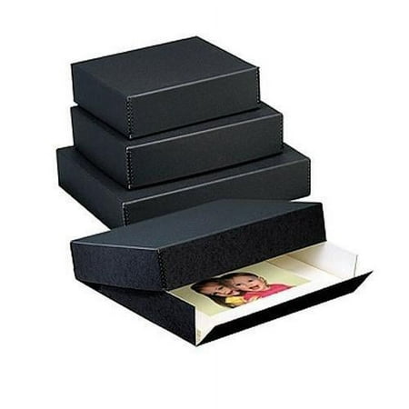 UPC: 0099295535540 | Lineco Museum Storage Box – 14  x 18  x 1.5   Black