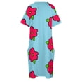 thumbnail image 4 of Vestido largo floral Muumuu para mujer, elegantes vestidos talla king, nuevos vestidos para mujer, 4 of 6