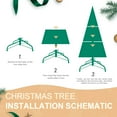 thumbnail image 6 of Artificial 5ft Green Christmas Tree with 756 PE/PVC Mixed Branch Tips, memory wire+iron wire, Hinged Premium & Foldable Base for Indoor Holiday Decorating, 6 of 6