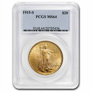 1915-S $20 St Gaudens Gold Double Eagle MS-64 PCGS