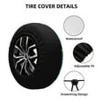 thumbnail image 3 of Kdxio Spare Tire Cover for RV Trailer, Waterproof Wheel Cover,Camper Spare Tire Cover Fit for Rv SUV Truck Travel Trailer -Transportations with Buildings, 3 of 8