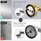 thumbnail image 4 of Brushed Brass Stainless Steel Wall Hooks for Bathroom, Set of 2 Robe Hangers A2164DG-BZ-P2, 4 of 5