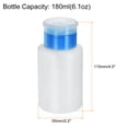 thumbnail image 2 of Dispensadores de alcohol solvente Uxcell de 180 ml (6.1 oz) con bomba de dispensación de líquido de empuje recto, azul, 2 of 6