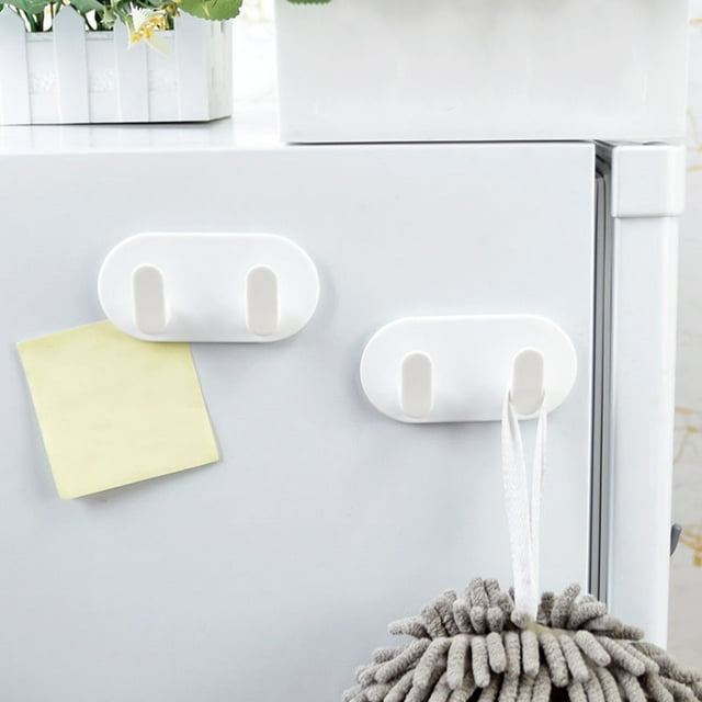 XYAIYT Magnetic Wall Hooks Strong Adhesive Organizers for Kitchen Bathroom Refrigerator Doors No Drilling Easy Installation Versatile Storage Solution for Household Items