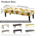 thumbnail image 7 of Whosucclay Sunflower Daisy Print Stretch Dining Bench Cover Universal Bench Slipcover Water Resistant Bench Seat Cushion Slipcovers Anti-Slip Bench Seat Protector for Hotel, Party, 7 of 7