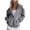 A-GY21274, variant on XIAONU Oversized Zip Up Hoodie For Women Drop Shoulder Kangaroo Pocket Jacket Cozy Casual Daily Outerwear