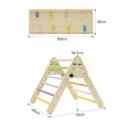 thumbnail image 5 of BanaSuper Set of 3, Pikler Triangle Foldable Wooden Climbing Playground Climbers, 5 of 9