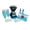 Black, variant on SNOWIE - Little Snowie Max Snow Cone Machine - Premium Shaved Ice Maker, With Powder Sticks Syrup Mix, 6-Stick Kit, White
