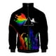 thumbnail image 2 of Chaqueta con cremallera y estampado 3D de arcoíris LGBT para hombres y mujeres, abrigo de manga larga con patrón colorido, chaquetas holgadas deportivas de calle a la moda, 2 of 5