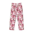 thumbnail image 4 of Goofa Rose Rabbit Printed Soft Pajama Pants for Men, Wide Leg Comfy Casual Lounge Yoga Pants-X-Large, 4 of 9