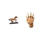 thumbnail image 1 of Figura de caballo en miniatura, escultura coleccionable de resina, adorno, estatua, escultura de mano, adecuada para regalar, decoración del hogar, ex, 1 of 8