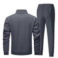 thumbnail image 4 of Men’s Two Piece Tracksuit Set with Zipper Jacket and Drawstring Pants Athletic Full Sleeve Top and Bottom Sportswear Outfit, 4 of 4
