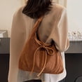 thumbnail image 2 of SPEKSEE Suede Shoulder Bag with Bow Y2K Slouchy Hobo Handag Soft Vintage Underarm Purse Retro Trendy Minimalist Spacious Fall Large, 2 of 9