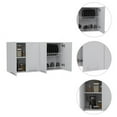 thumbnail image 5 of Xukmct Kitchen 4 Doors Wall Cabinet with 4 Inner Shelves, White, 5 of 7