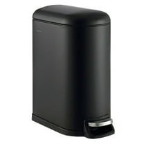 happimess Roland 10.6-Gallon Step-Open Trash Can, Charcoal Black, HPM1010B