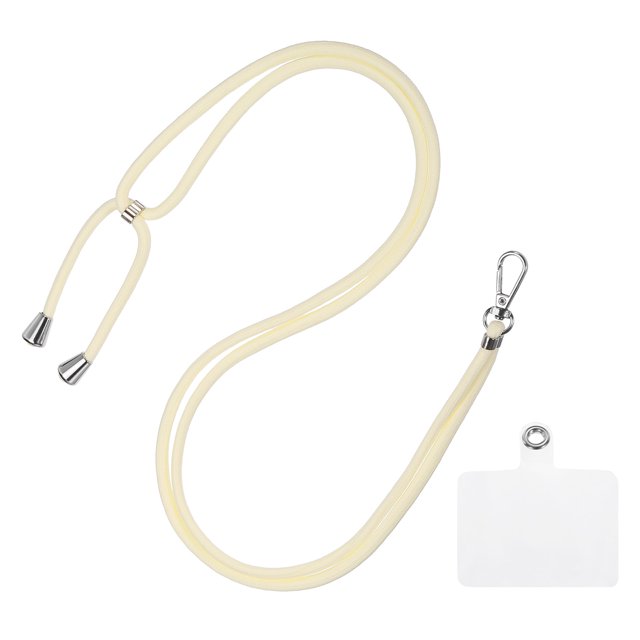 Unique Bargains Tour de Cou Ajustable avec Patch Transparent, Beige, 1 Unité