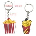 thumbnail image 4 of Sonducket Llaveros Bolsa Colgante Decorativo Multipropósito Ahorro de espacio Adorno de coche Artesanía Dulce regalo LLavero de mano de obra Ropa, zapatos y accesorios Miscelánea rojo/amarillo 7, 4 of 6