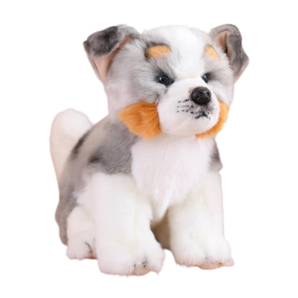 Lindo perro de peluche de juguete para abrazar, dibujos animados, creativo, juguete de peluche decorativo, adornos para sofá, animales de peluche para Perro australiano
