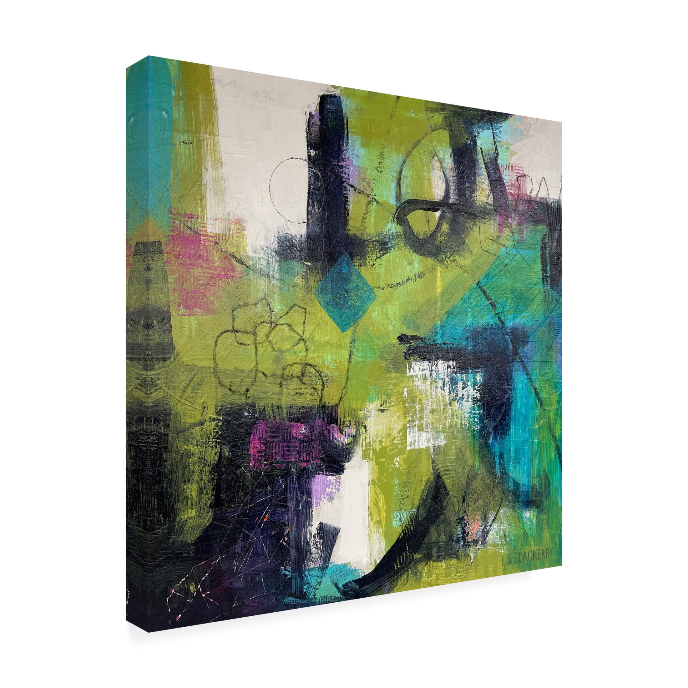 Canvas Wall Art - Linda S. Blackerby 'Summer Light' Wall Art for Living Room, Bedroom, or Office Décor by Trademark Fine Art - 35 x 35 Inches