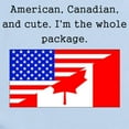 thumbnail image 2 of CafePress - American Canadian And Cute Body Suit - Baby Light Bodysuit, Size Newborn - 24 Months, 2 of 4