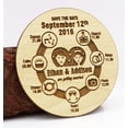 thumbnail image 1 of Personalized Wedding Save The Date Cards 20 Rustic Engraved Wood Magnets With Envelopes Wedding Announcements, 1 of 2