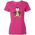 thumbnail image 3 of Inktastic Cute Penguin, Little Penguin, Penguin with Scarf Women's T-Shirt, 3 of 5
