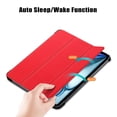 thumbnail image 5 of Allytechgroup Case for iPad Air 11" M2 2024 (6th Gen),iPad Air 5th/Air 4th Gen Case 10.9" (2022/2020) & iPad Pro 11 2018 (1st Gen) Trifold Stand Cover with Screen Protector/Auto Sleep/Wake, Red, 5 of 10