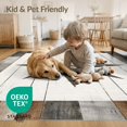 thumbnail image 4 of ODIKA 8'x10' Washable Area Rug Door Farmhouse Lone Plank Inspired Vintage Border Southwestern for Living Room, Under Sectional, Family , Durable, Non-Slip, 4 of 7