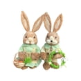 thumbnail image 2 of Easter Decoration Set Spring Home Decor, Bunny Decor for Home, Indoor, Tiered Tray, Spring Rabbit Stuffed Centerpiece Table, Easter Basket Stuffers Essentials for Women, Gnome Surprise, 2 of 7