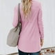 thumbnail image 5 of Pntutb Mujeres Color Sólido Casual Manga Larga Suelta ButtonCardigan Chaqueta Abrigo Con Liquidación De Bolsillo Pntutb Pntutb-4014, 5 of 7