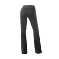 thumbnail image 1 of Qarigey Pantalones de yoga de color sólido elásticos de cintura alta para mujer Prendas para la parte inferior del cuerpo Negro M, 1 of 6