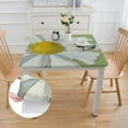 thumbnail image 2 of Acheng Flowers Square Tablecloth with Elastic Edge 100% Polyester Fiber 40*40, 2 of 8
