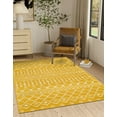 thumbnail image 2 of Unique Loom Moroccan Trellis Collection Area Rug - Mamounia (7' 1" x 10' Rectangle Yellow/Ivory), 2 of 11