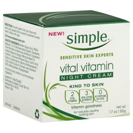 Alberto Culver Simple Kind To Skin Night Cream, 1.7 oz
