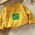 thumbnail image 6 of hengsof Girls' Long-Sleeve Sweatshirt Minimalist Graphic Print Casual Basic Crewneck Top, 6 of 6