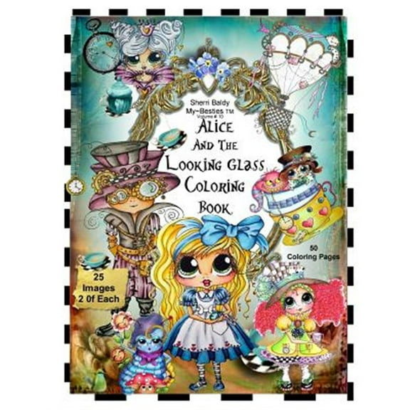 Sherri Baldy TM My-Besties TM Alice and the Looking Glass Coloring Book (Paperback)