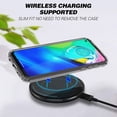 thumbnail image 3 of Motorola Moto G Fast Case, Transparent Durable Shockproof Protective Cover with [Temerped Glass Screen Protector] (Black Edge), 3 of 5
