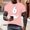 Pink(New), variant on PNTUTB Men's Fashion Number 6 Print Classic Crew Neck Casual Comfortable Pullover Short Sleeve T-shirts